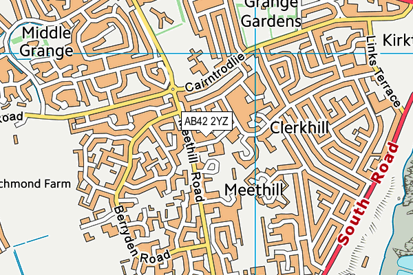 AB42 2YZ map - OS VectorMap District (Ordnance Survey) AB42 2YZ map - OS VectorMap District (Ordnance Survey)