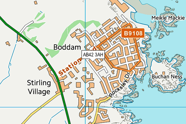 AB42 3AH map - OS VectorMap District (Ordnance Survey) AB42 3AH map - OS VectorMap District (Ordnance Survey)