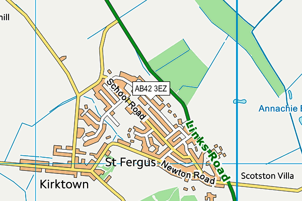 AB42 3EZ map - OS VectorMap District (Ordnance Survey) AB42 3EZ map - OS VectorMap District (Ordnance Survey)