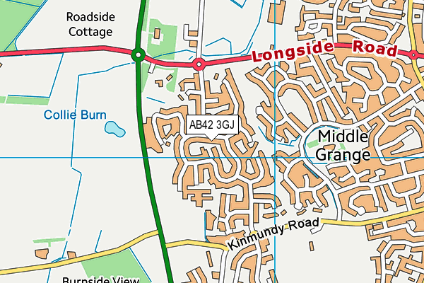 AB42 3GJ map - OS VectorMap District (Ordnance Survey) AB42 3GJ map - OS VectorMap District (Ordnance Survey)