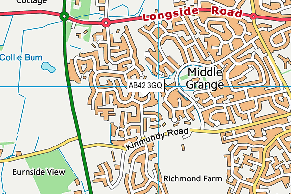AB42 3GQ map - OS VectorMap District (Ordnance Survey)