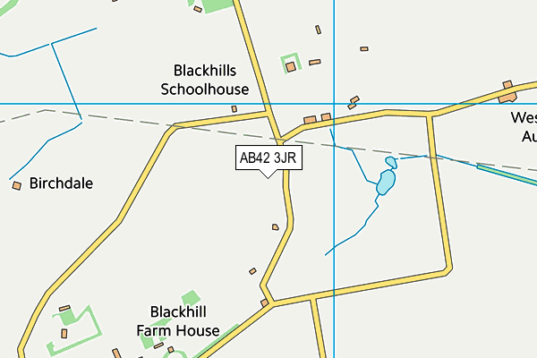 AB42 3JR map - OS VectorMap District (Ordnance Survey) AB42 3JR map - OS VectorMap District (Ordnance Survey)