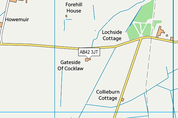 AB42 3JT map - OS VectorMap District (Ordnance Survey) AB42 3JT map - OS VectorMap District (Ordnance Survey)