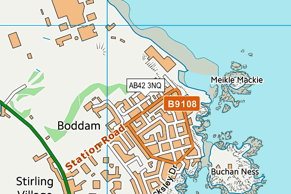 AB42 3NQ map - OS VectorMap District (Ordnance Survey) AB42 3NQ map - OS VectorMap District (Ordnance Survey)