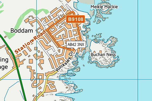 AB42 3NX map - OS VectorMap District (Ordnance Survey) AB42 3NX map - OS VectorMap District (Ordnance Survey)