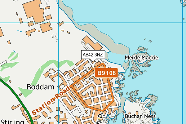 AB42 3NZ map - OS VectorMap District (Ordnance Survey) AB42 3NZ map - OS VectorMap District (Ordnance Survey)