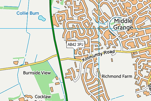 AB42 3PJ map - OS VectorMap District (Ordnance Survey) AB42 3PJ map - OS VectorMap District (Ordnance Survey)
