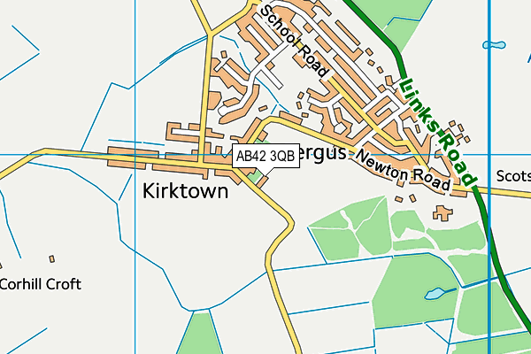 AB42 3QB map - OS VectorMap District (Ordnance Survey) AB42 3QB map - OS VectorMap District (Ordnance Survey)