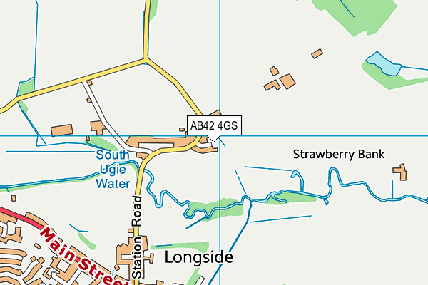 AB42 4GS map - OS VectorMap District (Ordnance Survey)