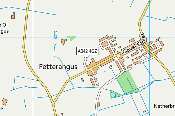 AB42 4GZ map - OS VectorMap District (Ordnance Survey)