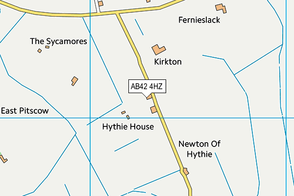 AB42 4HZ map - OS VectorMap District (Ordnance Survey) AB42 4HZ map - OS VectorMap District (Ordnance Survey)