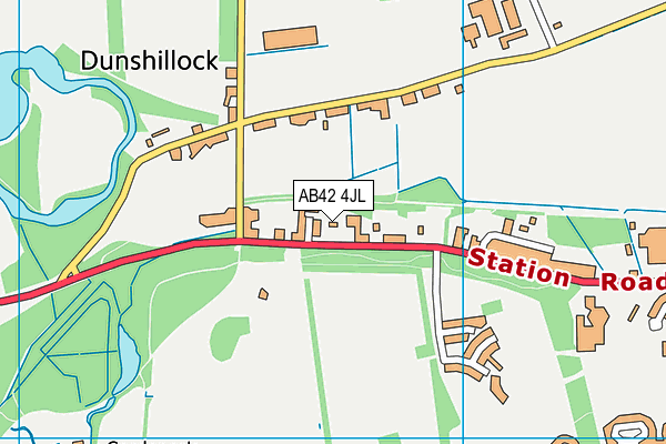 AB42 4JL map - OS VectorMap District (Ordnance Survey) AB42 4JL map - OS VectorMap District (Ordnance Survey)