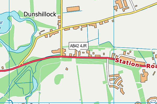 AB42 4JR map - OS VectorMap District (Ordnance Survey) AB42 4JR map - OS VectorMap District (Ordnance Survey)