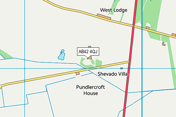 AB42 4QJ map - OS VectorMap District (Ordnance Survey) AB42 4QJ map - OS VectorMap District (Ordnance Survey)