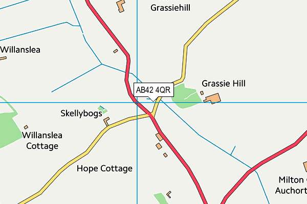 AB42 4QR map - OS VectorMap District (Ordnance Survey) AB42 4QR map - OS VectorMap District (Ordnance Survey)