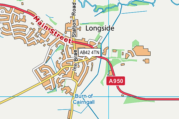 AB42 4TN map - OS VectorMap District (Ordnance Survey)