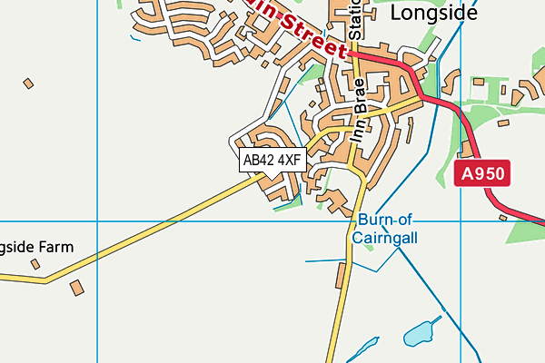 AB42 4XF map - OS VectorMap District (Ordnance Survey) AB42 4XF map - OS VectorMap District (Ordnance Survey)