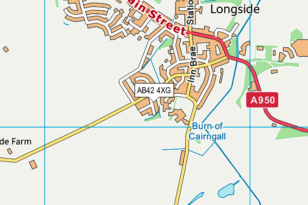 AB42 4XG map - OS VectorMap District (Ordnance Survey) AB42 4XG map - OS VectorMap District (Ordnance Survey)