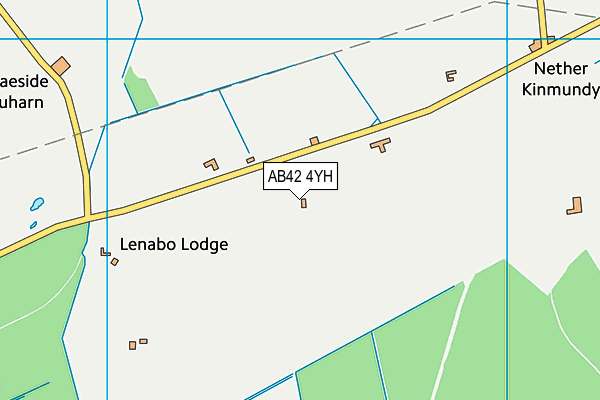 AB42 4YH map - OS VectorMap District (Ordnance Survey)