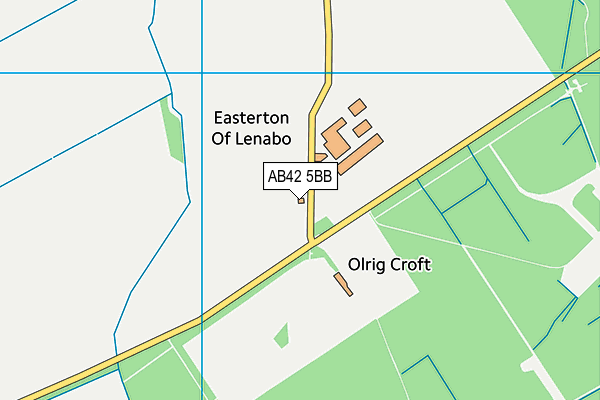 AB42 5BB map - OS VectorMap District (Ordnance Survey) AB42 5BB map - OS VectorMap District (Ordnance Survey)