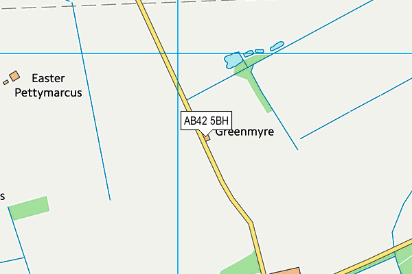 AB42 5BH map - OS VectorMap District (Ordnance Survey) AB42 5BH map - OS VectorMap District (Ordnance Survey)