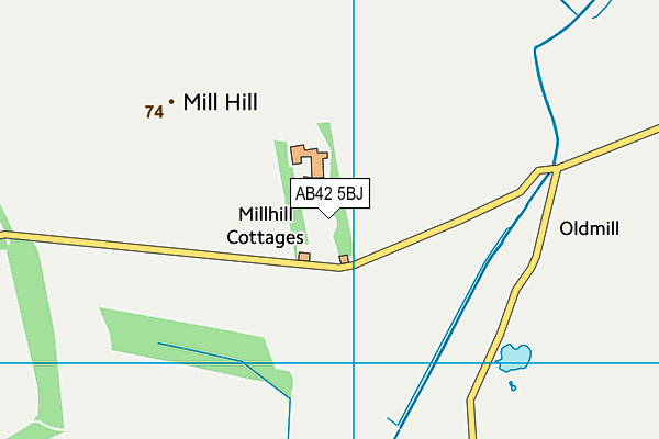AB42 5BJ map - OS VectorMap District (Ordnance Survey) AB42 5BJ map - OS VectorMap District (Ordnance Survey)