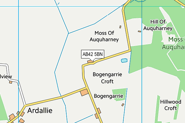 AB42 5BN map - OS VectorMap District (Ordnance Survey) AB42 5BN map - OS VectorMap District (Ordnance Survey)