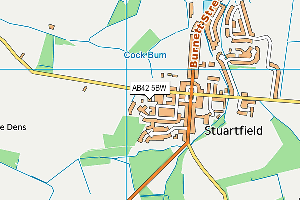 AB42 5BW map - OS VectorMap District (Ordnance Survey) AB42 5BW map - OS VectorMap District (Ordnance Survey)