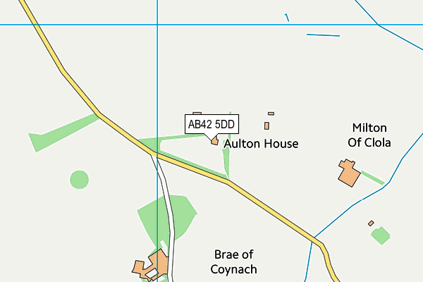 AB42 5DD map - OS VectorMap District (Ordnance Survey) AB42 5DD map - OS VectorMap District (Ordnance Survey)