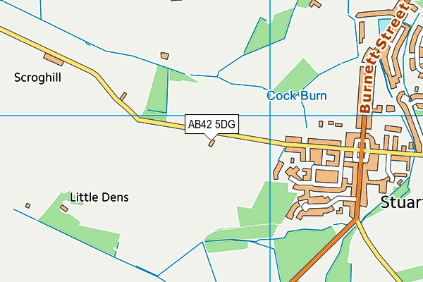 AB42 5DG map - OS VectorMap District (Ordnance Survey) AB42 5DG map - OS VectorMap District (Ordnance Survey)