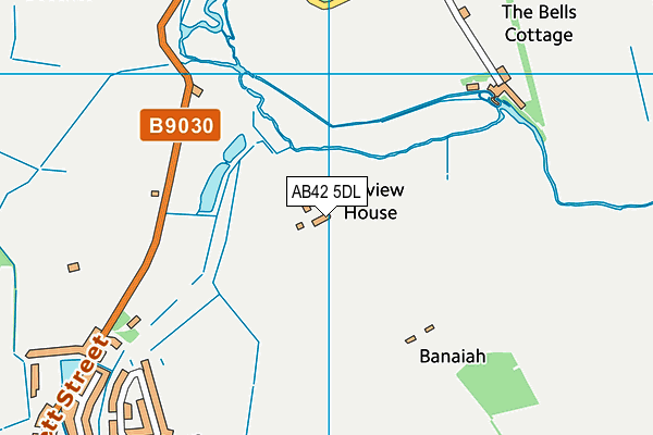 AB42 5DL map - OS VectorMap District (Ordnance Survey) AB42 5DL map - OS VectorMap District (Ordnance Survey)