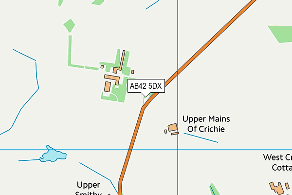 AB42 5DX map - OS VectorMap District (Ordnance Survey) AB42 5DX map - OS VectorMap District (Ordnance Survey)