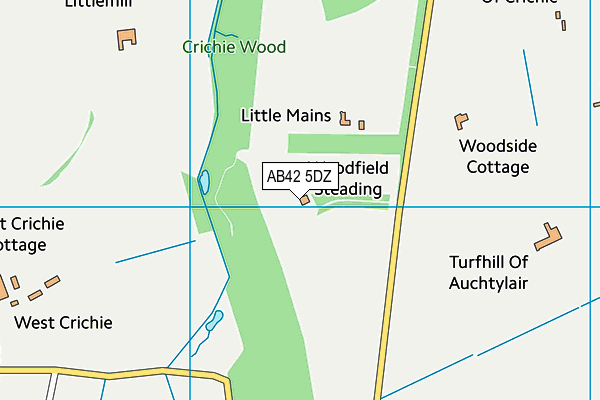 AB42 5DZ map - OS VectorMap District (Ordnance Survey) AB42 5DZ map - OS VectorMap District (Ordnance Survey)