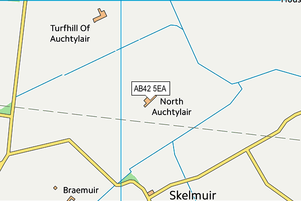 AB42 5EA map - OS VectorMap District (Ordnance Survey) AB42 5EA map - OS VectorMap District (Ordnance Survey)