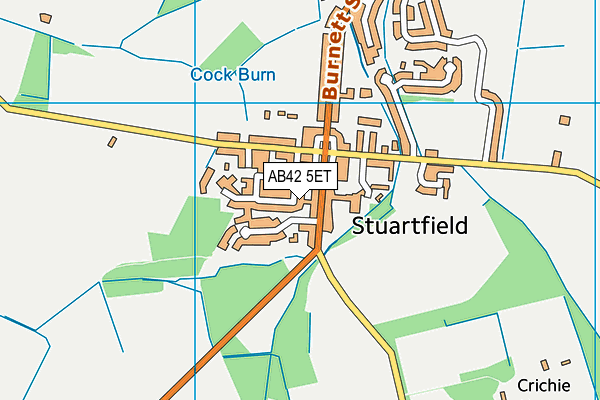 AB42 5ET map - OS VectorMap District (Ordnance Survey) AB42 5ET map - OS VectorMap District (Ordnance Survey)