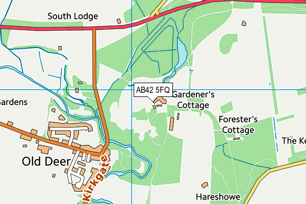 AB42 5FQ map - OS VectorMap District (Ordnance Survey) AB42 5FQ map - OS VectorMap District (Ordnance Survey)
