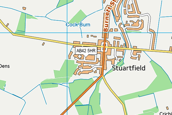 AB42 5HR map - OS VectorMap District (Ordnance Survey) AB42 5HR map - OS VectorMap District (Ordnance Survey)