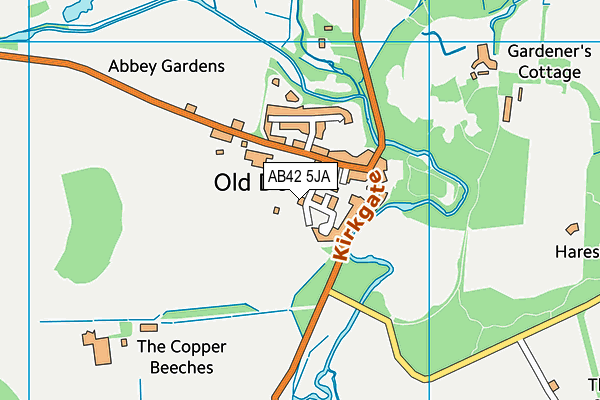 AB42 5JA map - OS VectorMap District (Ordnance Survey) AB42 5JA map - OS VectorMap District (Ordnance Survey)
