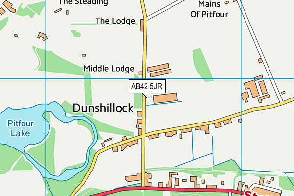 AB42 5JR map - OS VectorMap District (Ordnance Survey) AB42 5JR map - OS VectorMap District (Ordnance Survey)