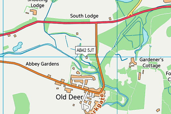 AB42 5JT map - OS VectorMap District (Ordnance Survey) AB42 5JT map - OS VectorMap District (Ordnance Survey)