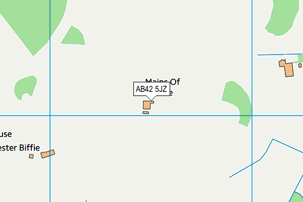 AB42 5JZ map - OS VectorMap District (Ordnance Survey) AB42 5JZ map - OS VectorMap District (Ordnance Survey)