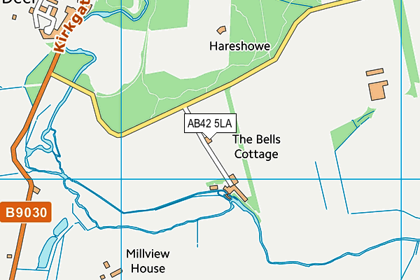 AB42 5LA map - OS VectorMap District (Ordnance Survey) AB42 5LA map - OS VectorMap District (Ordnance Survey)