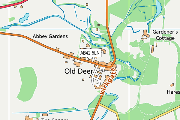 AB42 5LN map - OS VectorMap District (Ordnance Survey) AB42 5LN map - OS VectorMap District (Ordnance Survey)