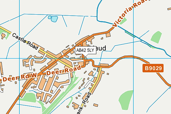AB42 5LY map - OS VectorMap District (Ordnance Survey) AB42 5LY map - OS VectorMap District (Ordnance Survey)
