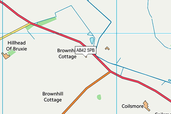 AB42 5PB map - OS VectorMap District (Ordnance Survey) AB42 5PB map - OS VectorMap District (Ordnance Survey)