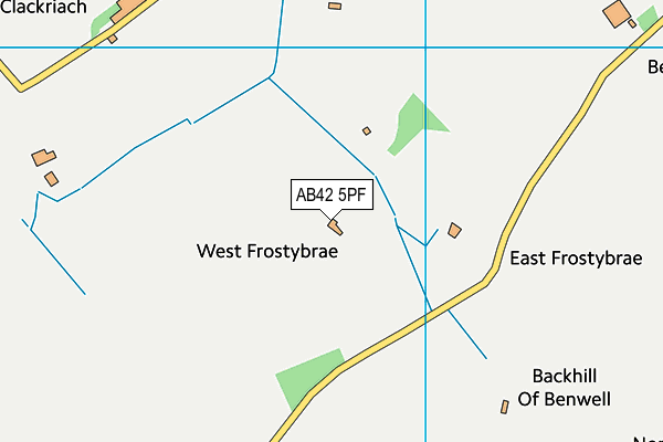 AB42 5PF map - OS VectorMap District (Ordnance Survey) AB42 5PF map - OS VectorMap District (Ordnance Survey)