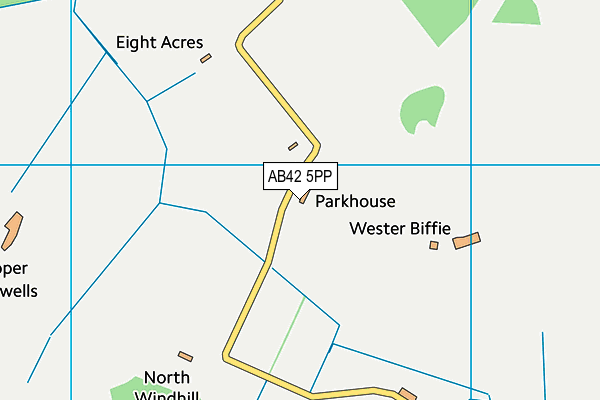 AB42 5PP map - OS VectorMap District (Ordnance Survey) AB42 5PP map - OS VectorMap District (Ordnance Survey)