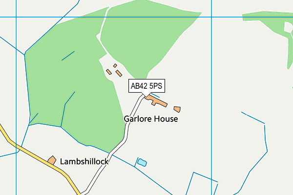 AB42 5PS map - OS VectorMap District (Ordnance Survey)