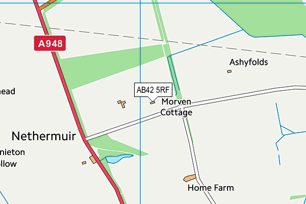 AB42 5RF map - OS VectorMap District (Ordnance Survey) AB42 5RF map - OS VectorMap District (Ordnance Survey)