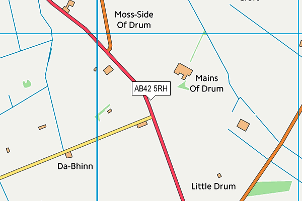 AB42 5RH map - OS VectorMap District (Ordnance Survey) AB42 5RH map - OS VectorMap District (Ordnance Survey)